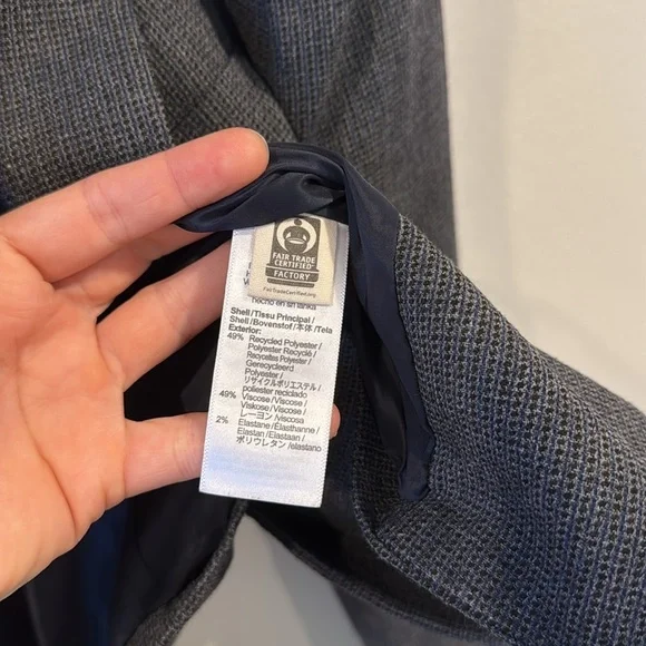 Madewell Women’s The Sutter Crop Blazer Whitfield Micro Check Jacket Size XXS - Picture 7 of 10